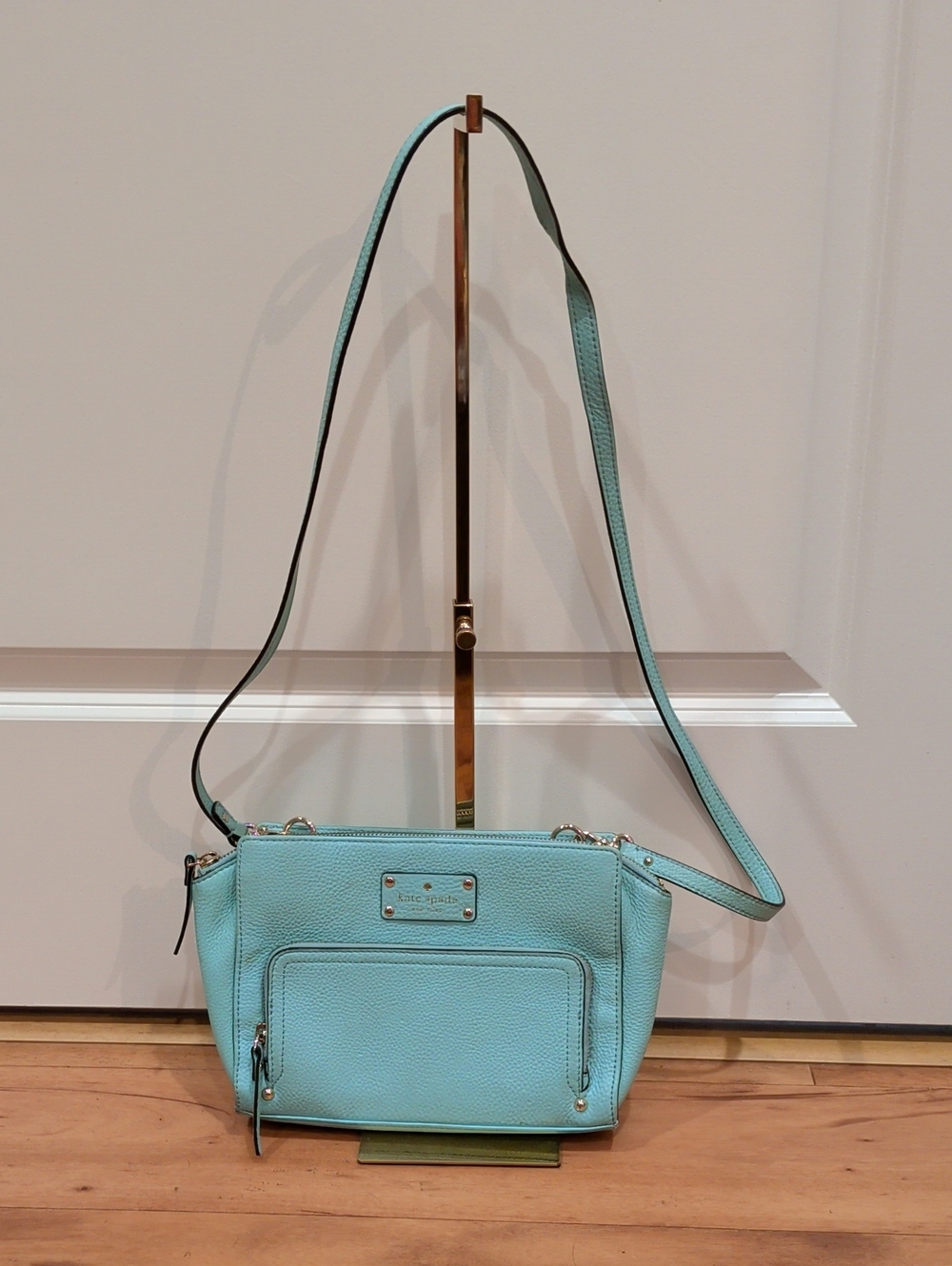 Kate Spade Women's Baxter Street Sevilla Mint Green Leather Crossbody Bag